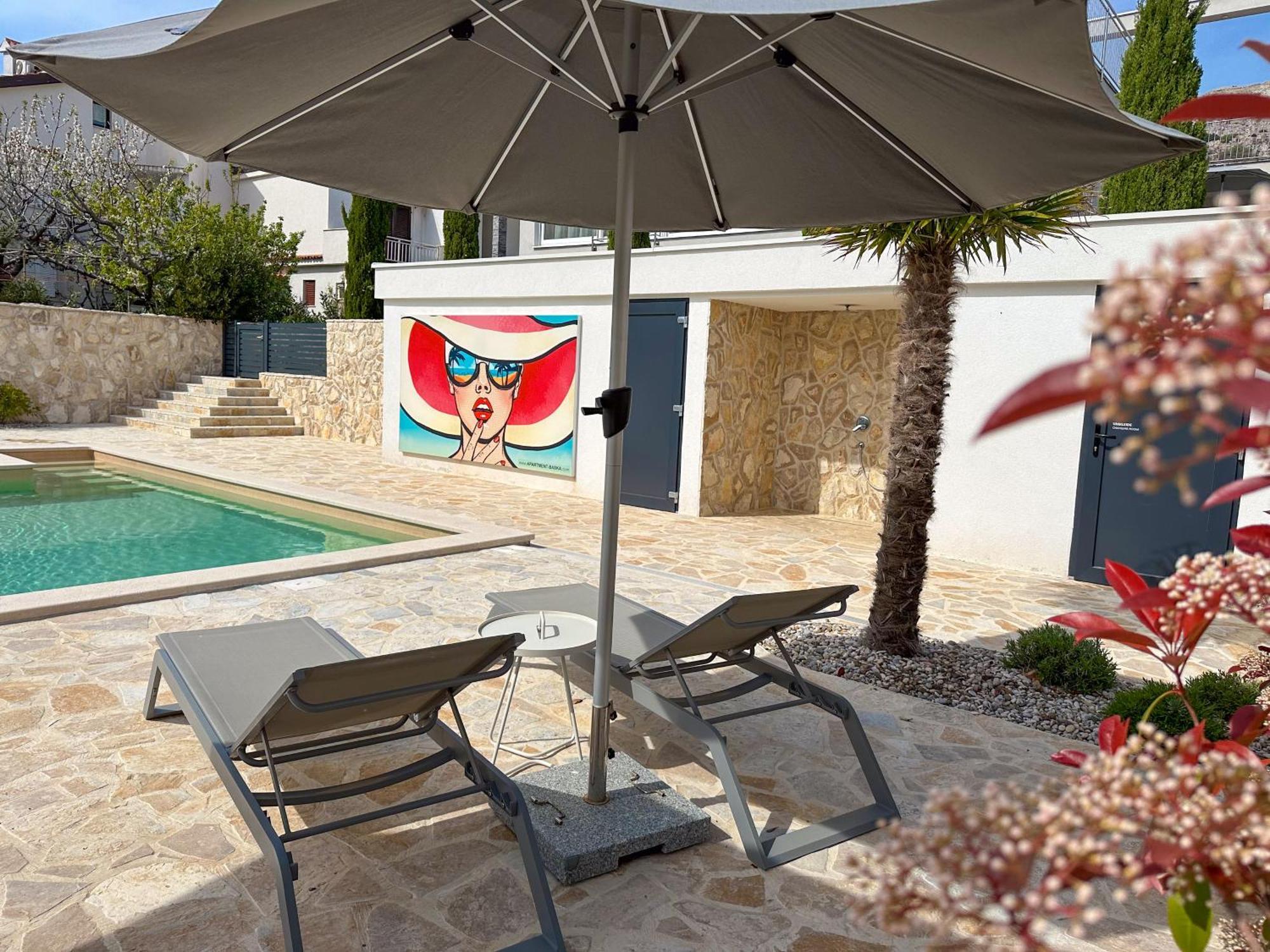 Apartment Baska, Exklusive Apartments Mit Poolarea In Baska, Krk - Kroatien エクステリア 写真